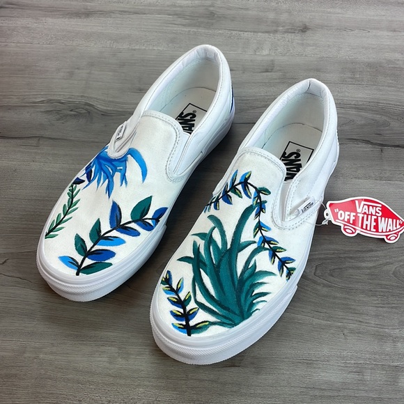 VANS- Custom Handpainted vans slip Ons - Picture 3 of 8